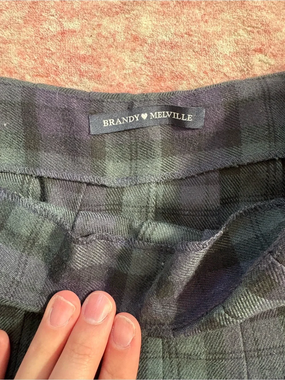 Brandy Melville Plaid Pleated High Waist Schoolgirl Skirt